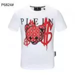 philipp plein t shirt homme bear dollar blanc